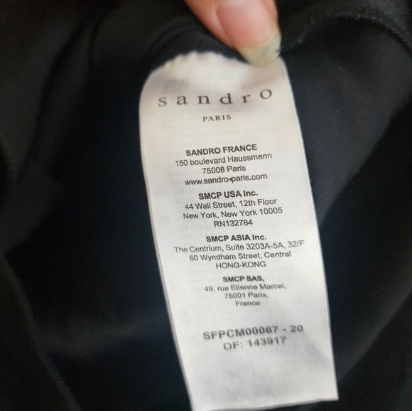 Sandro Black Button Down Boxy Viscose Top Business Minimalist Designer Formal 4 - Picture 12 of 13